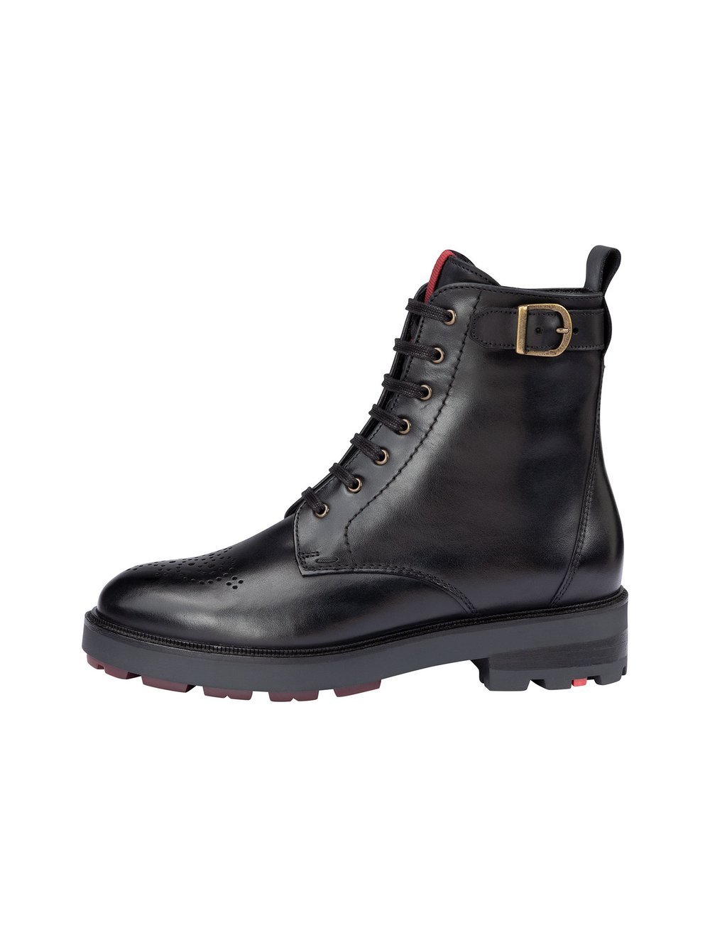 Lloyd Schnürstiefelette Damen Leder schwarz, 8