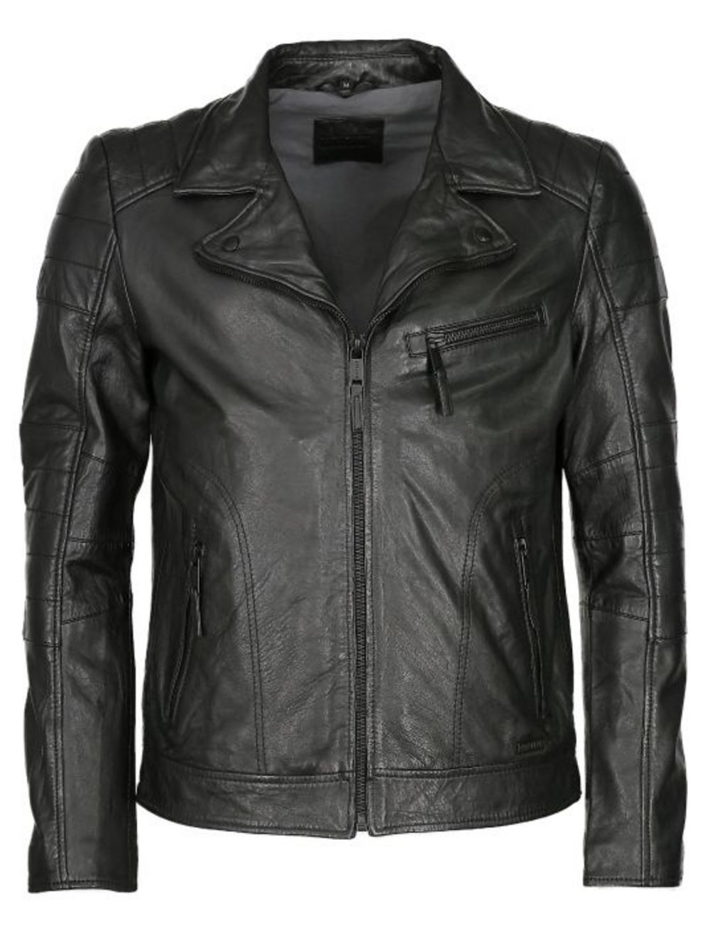 Thumbnail - Mustang Lederjacke Herren schwarz, M