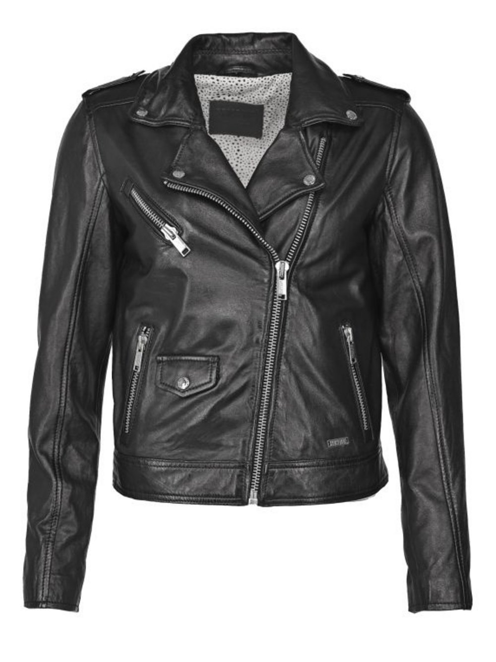 Mustang Lederjacke Damen schwarz, XXXL