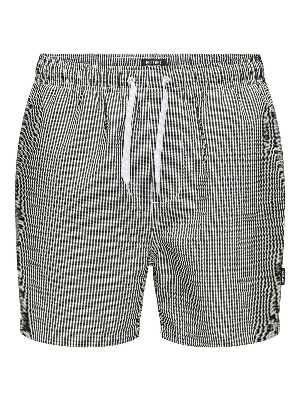 Only&Sons Badehose Herren grau gestreift, S