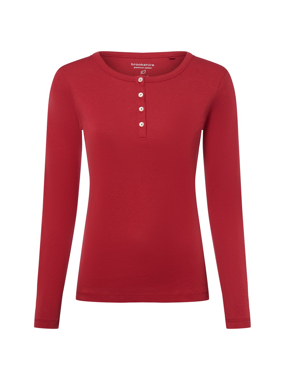 brookshire Langarmshirt Damen Baumwolle rot, L