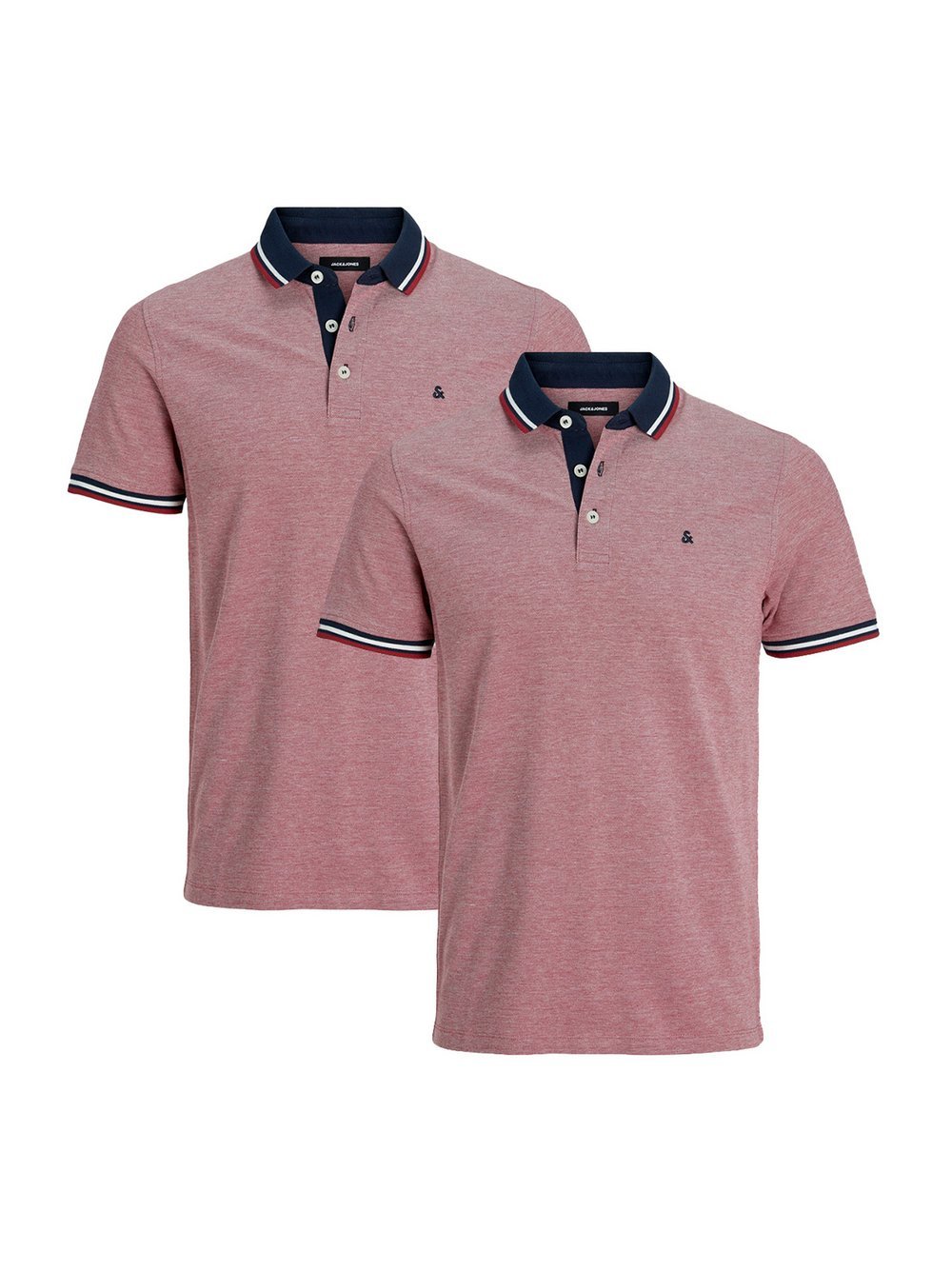 Jack & Jones Poloshirt Herren Baumwolle rot, S