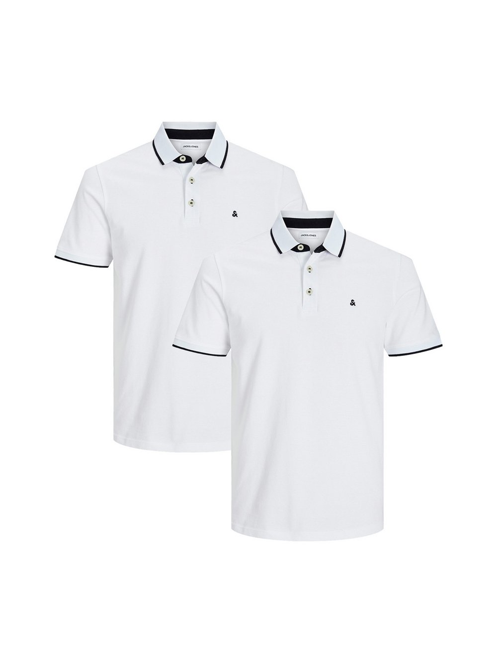 Jack & Jones Poloshirt Herren Baumwolle weiß, M