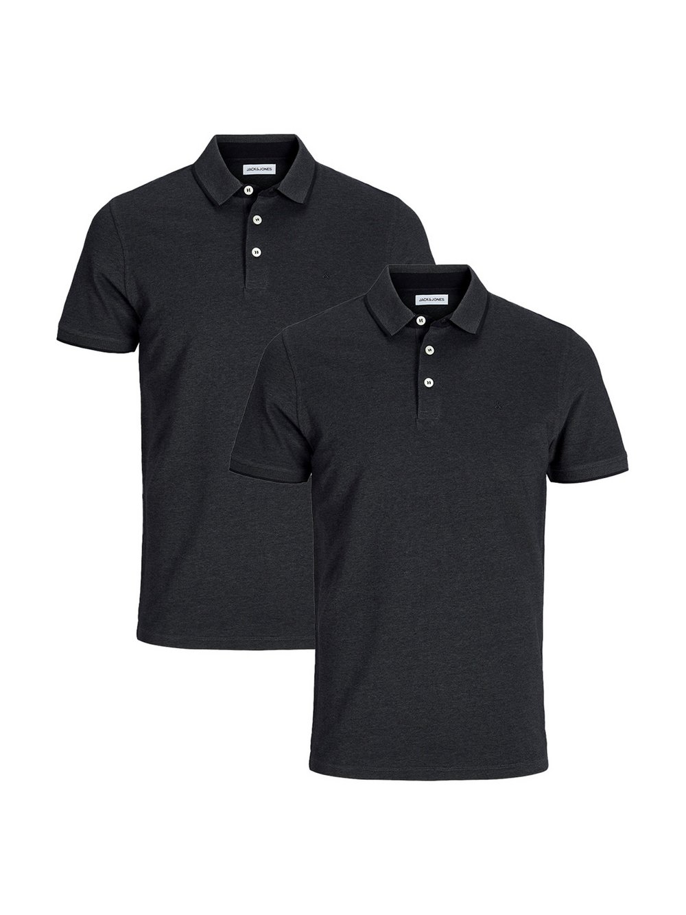 Jack & Jones Poloshirt Herren Baumwolle grau, XL