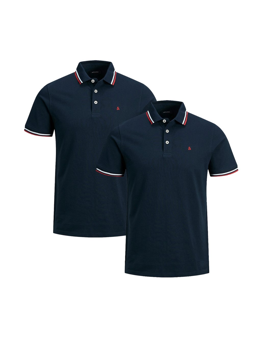 Jack & Jones Poloshirt Herren Baumwolle blau, L