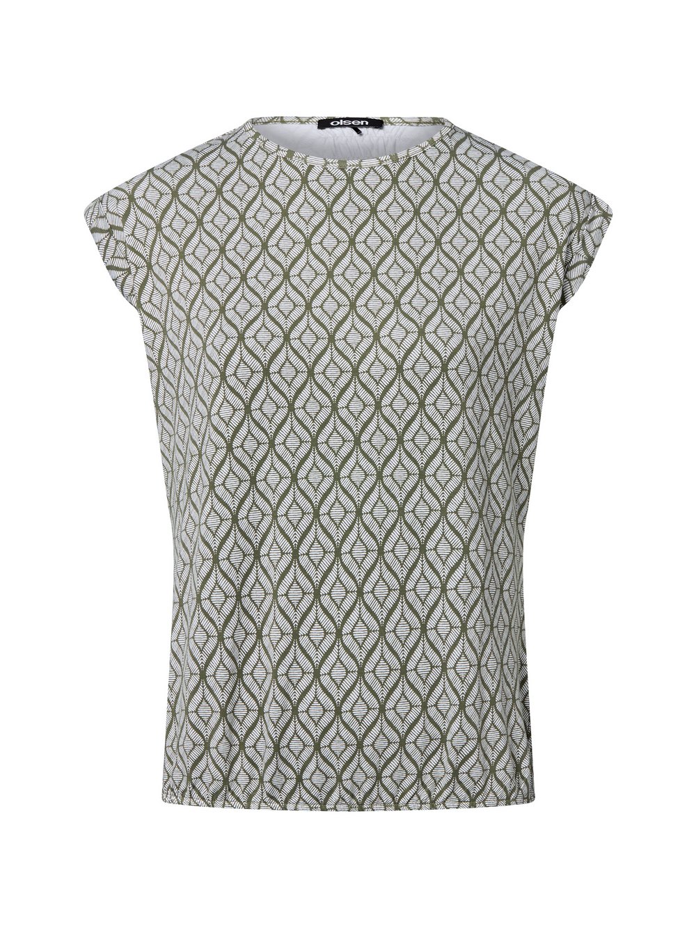 Olsen T-Shirt Damen Jersey mehrfarbig gemustert, 40