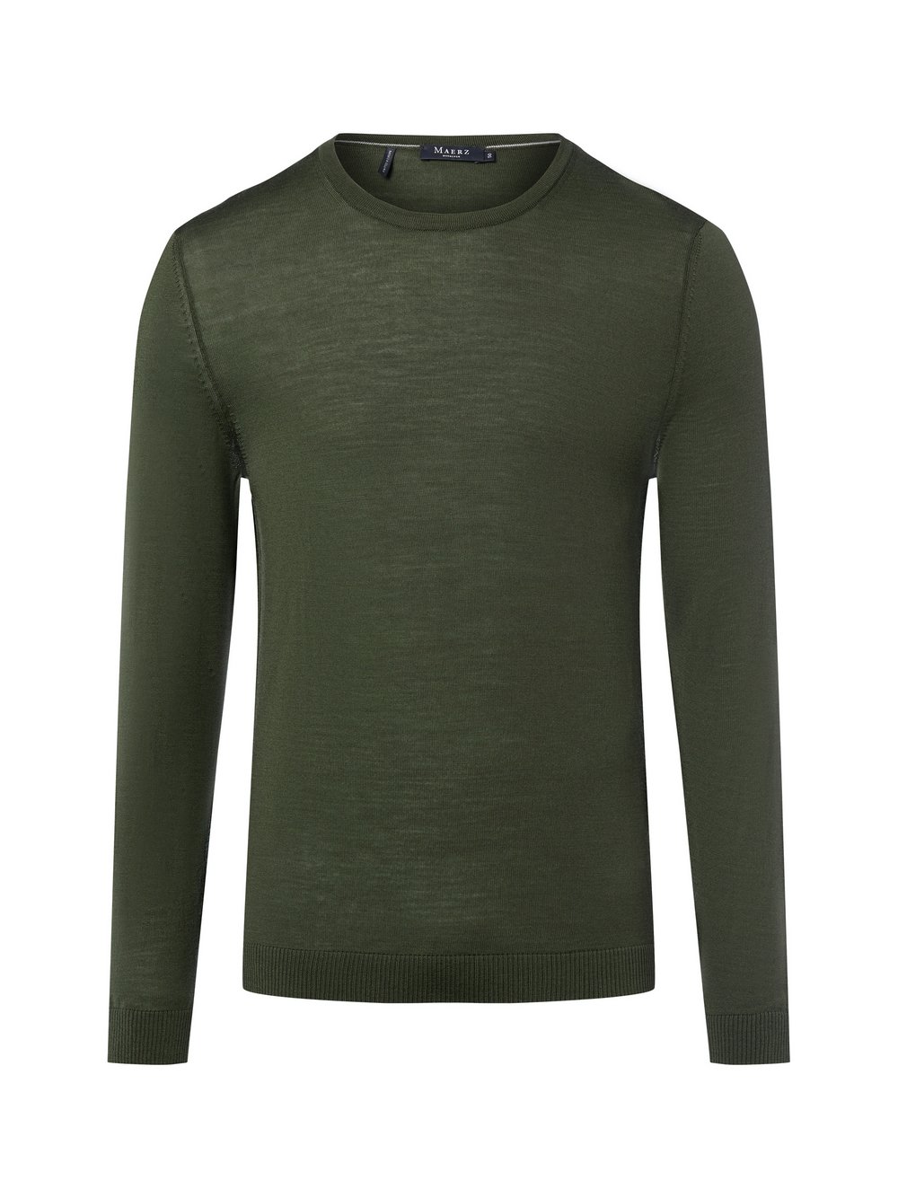 MAERZ Feinstrickpullover aus Merinowolle Herren grün, 58