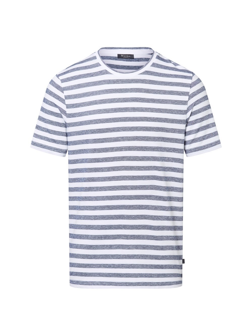MAERZ T-Shirt mit Leinen-Anteil Herren Baumwolle mehrfarbig gestreift, 58