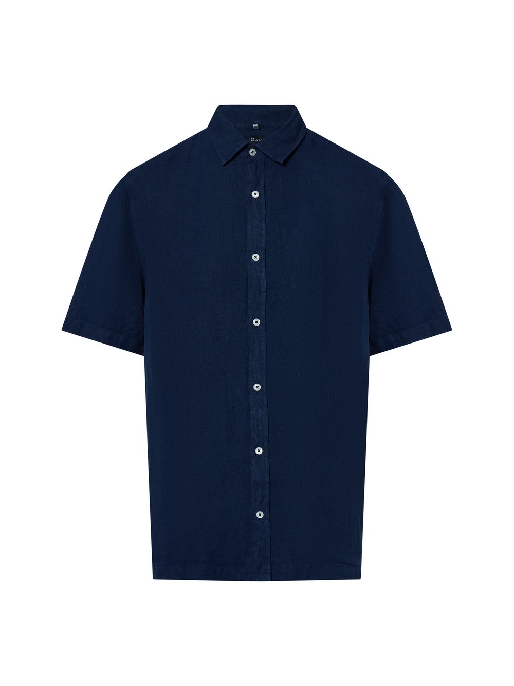 MAERZ Leinenhemd Herren Regular Fit blau, 41-42
