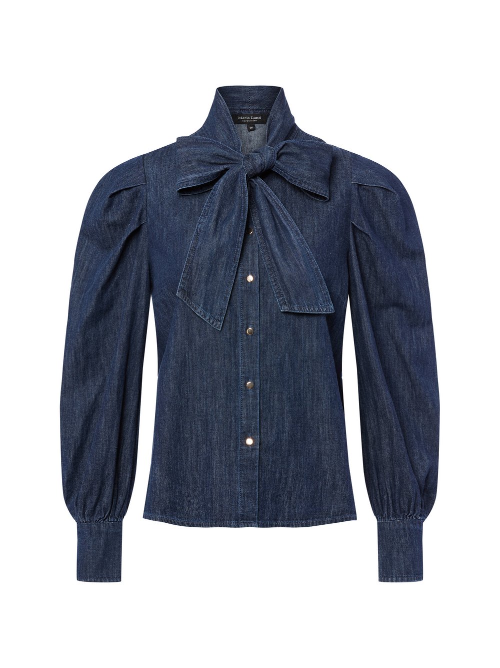 Marie Lund Bluse Damen Baumwolle blau, 38