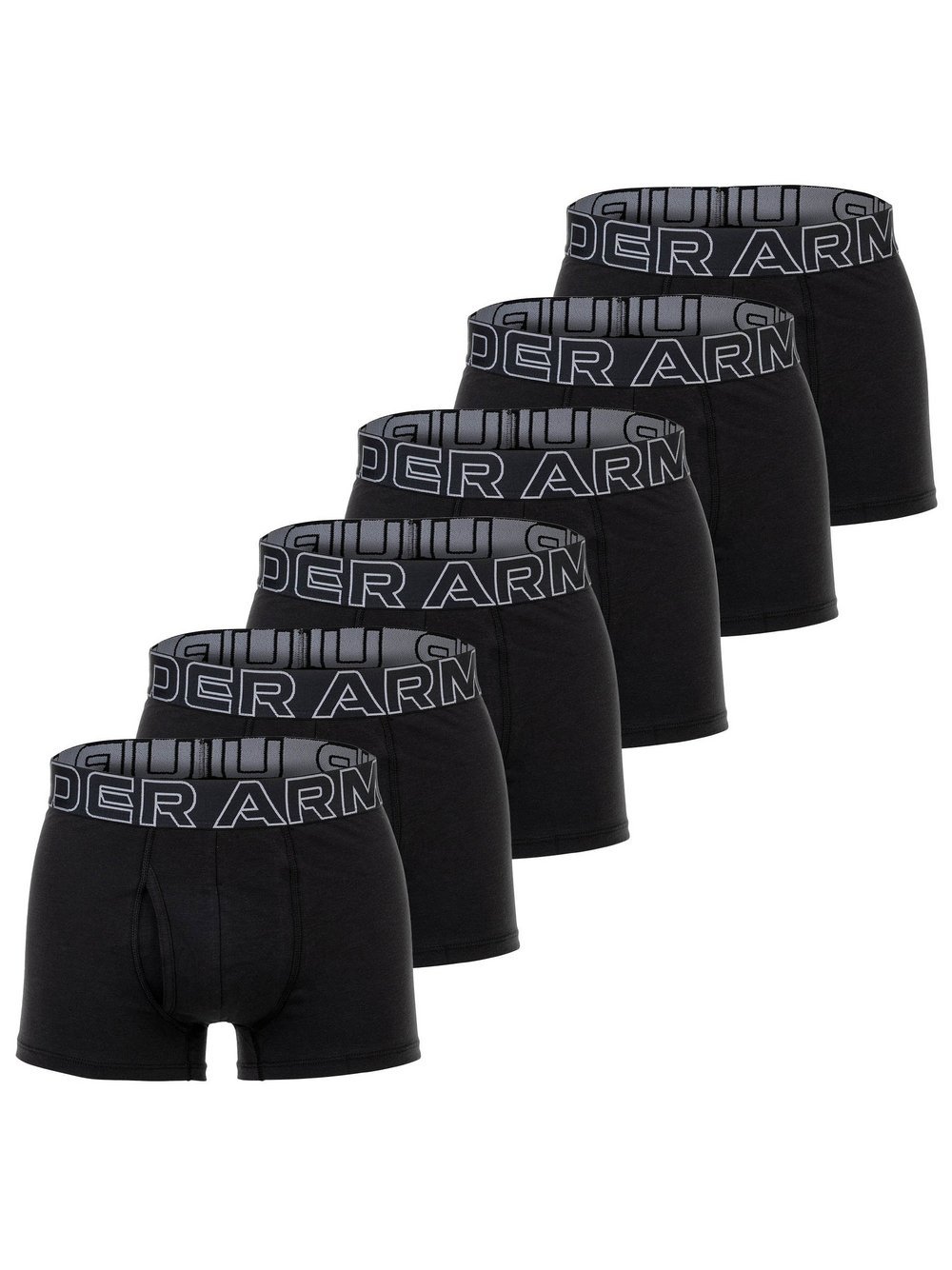 Under Armor Boxershort 6er Pack Herren Baumwolle schwarz, S