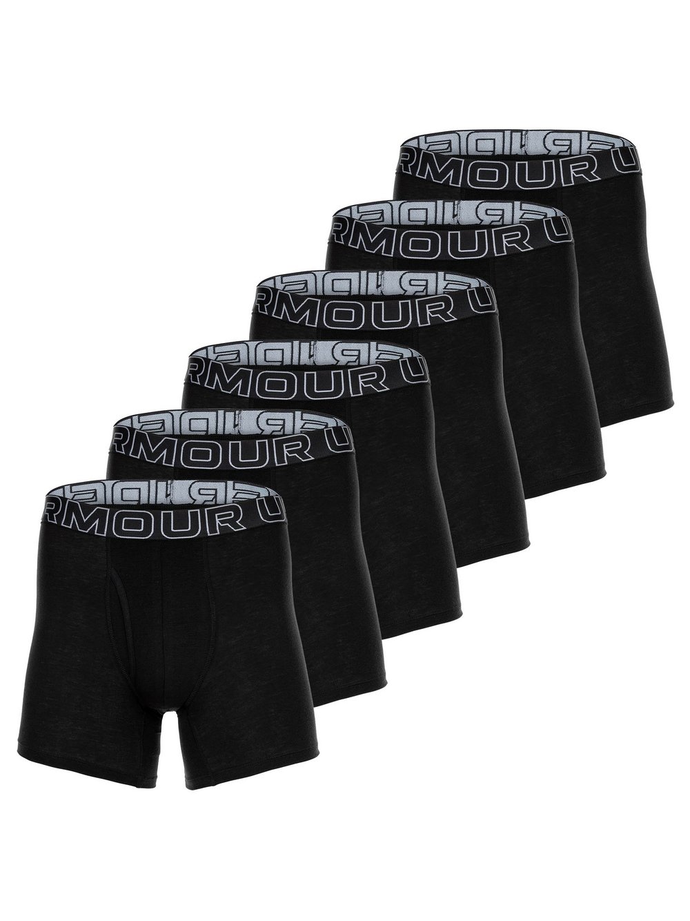 Under Armor Boxershort 6er Pack Herren Baumwolle schwarz, XXL