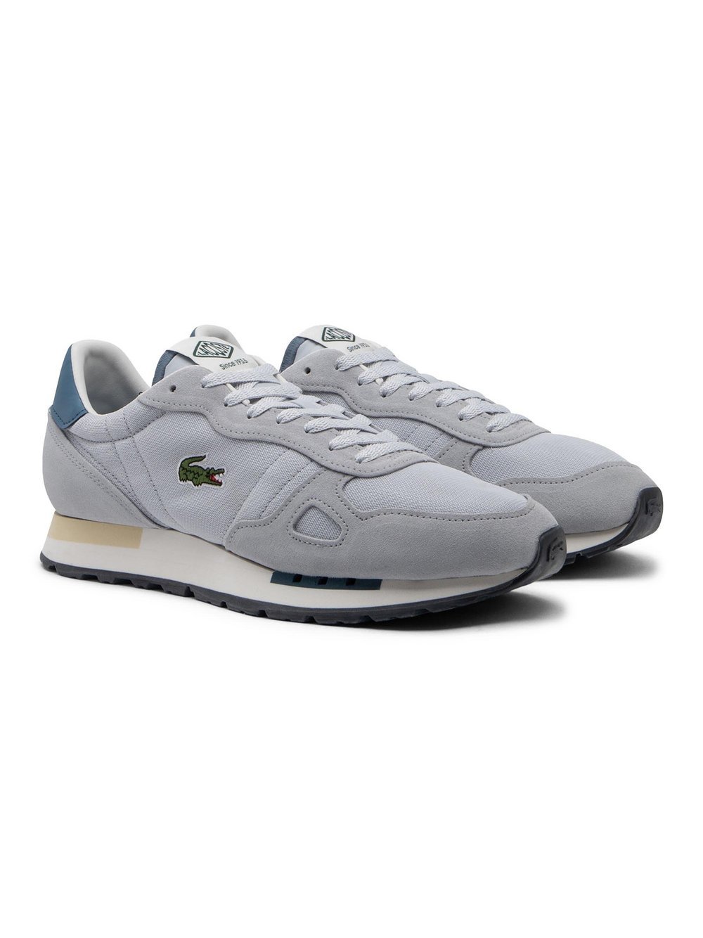 Lacoste Sneaker Herren Leder grau, 44