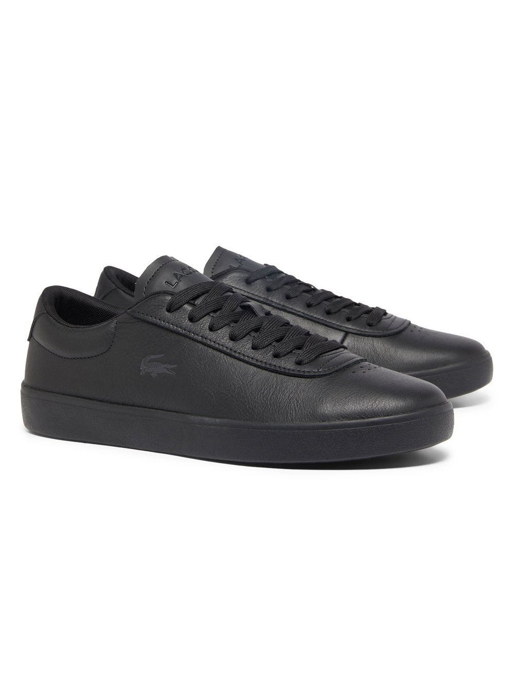 Lacoste Sneaker Herren Leder schwarz, 46