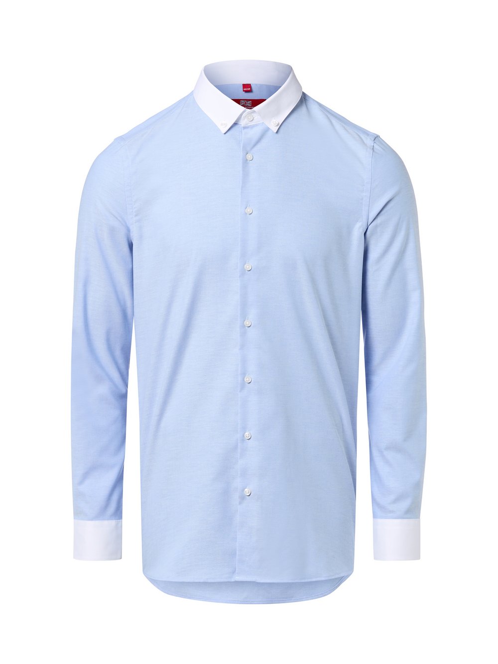 Finshley & Harding London Hemd Herren Slim Fit Baumwolle mehrfarbig meliert, 37-38