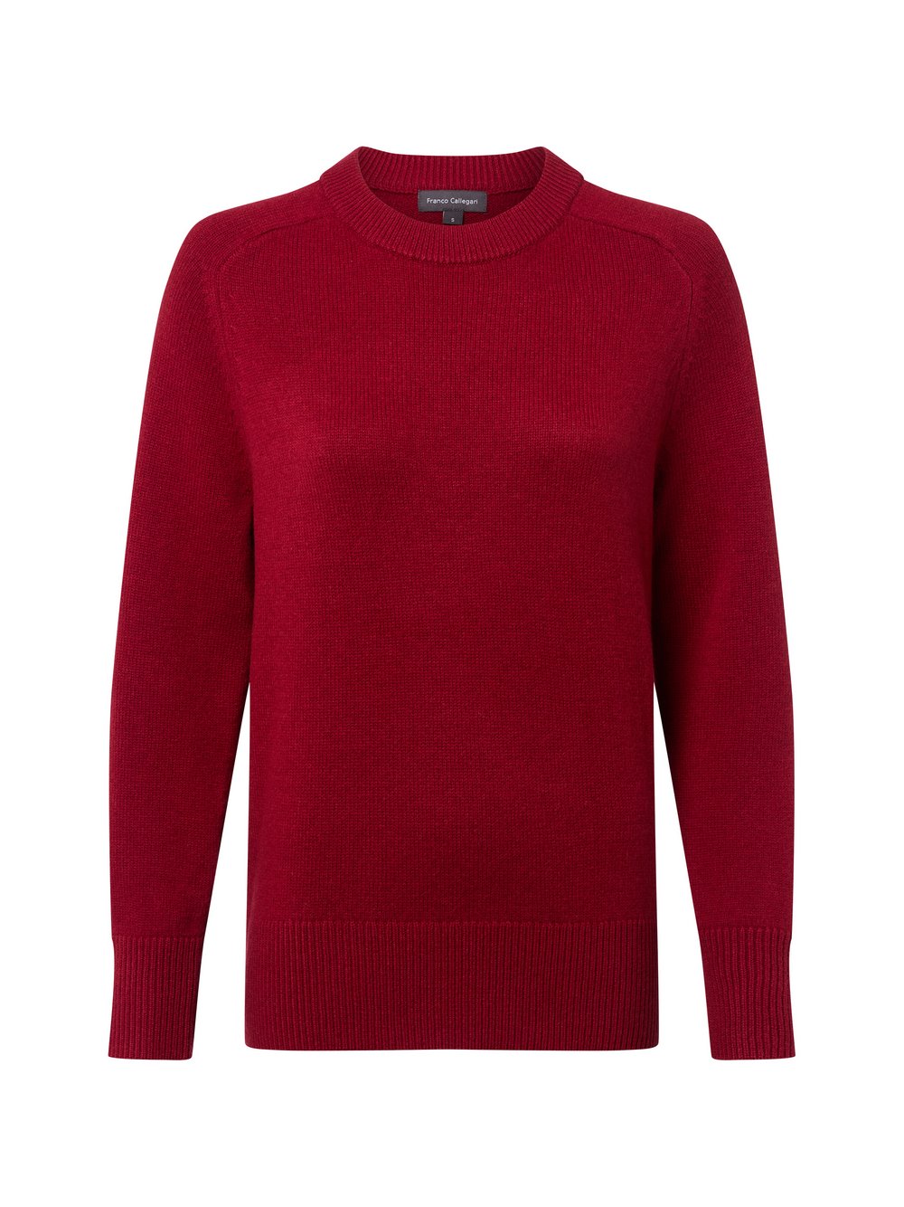 Franco Callegari Strickpullover aus Merino Damen Feinstrick rot, XXL