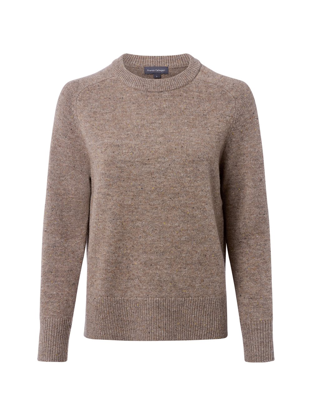 Franco Callegari Strickpullover aus Merinowolle Damen braun meliert, XL