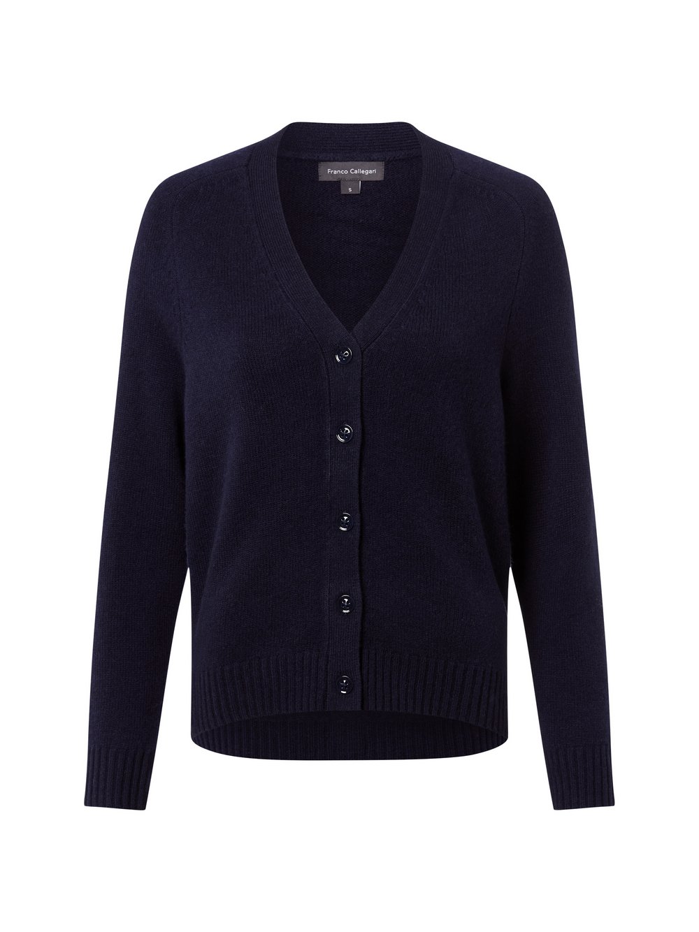 Franco Callegari Strickjacke aus Merino Damen Feinstrick blau, L