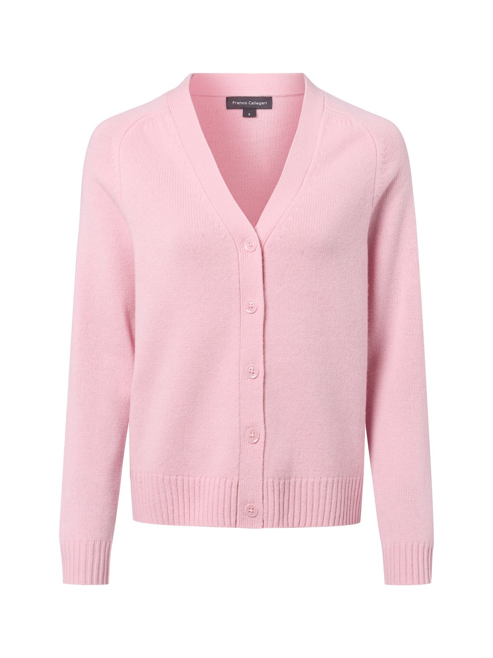 Franco Callegari Strickjacke aus Merino Damen Feinstrick rosa, L