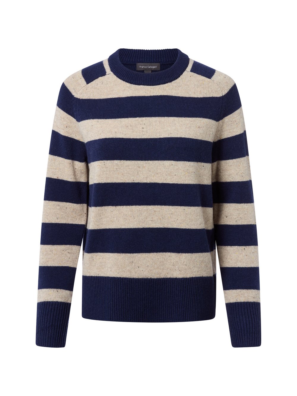 Franco Callegari Pullover Damen Feinstrick mehrfarbig gestreift, S