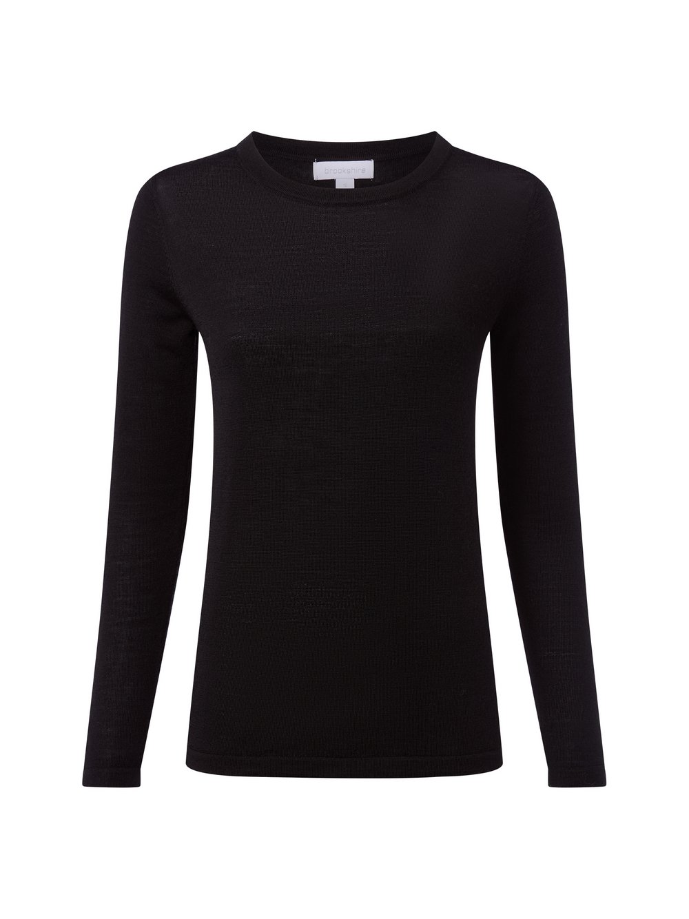 brookshire Wollpullover aus Merino Damen Wolle schwarz, XXL