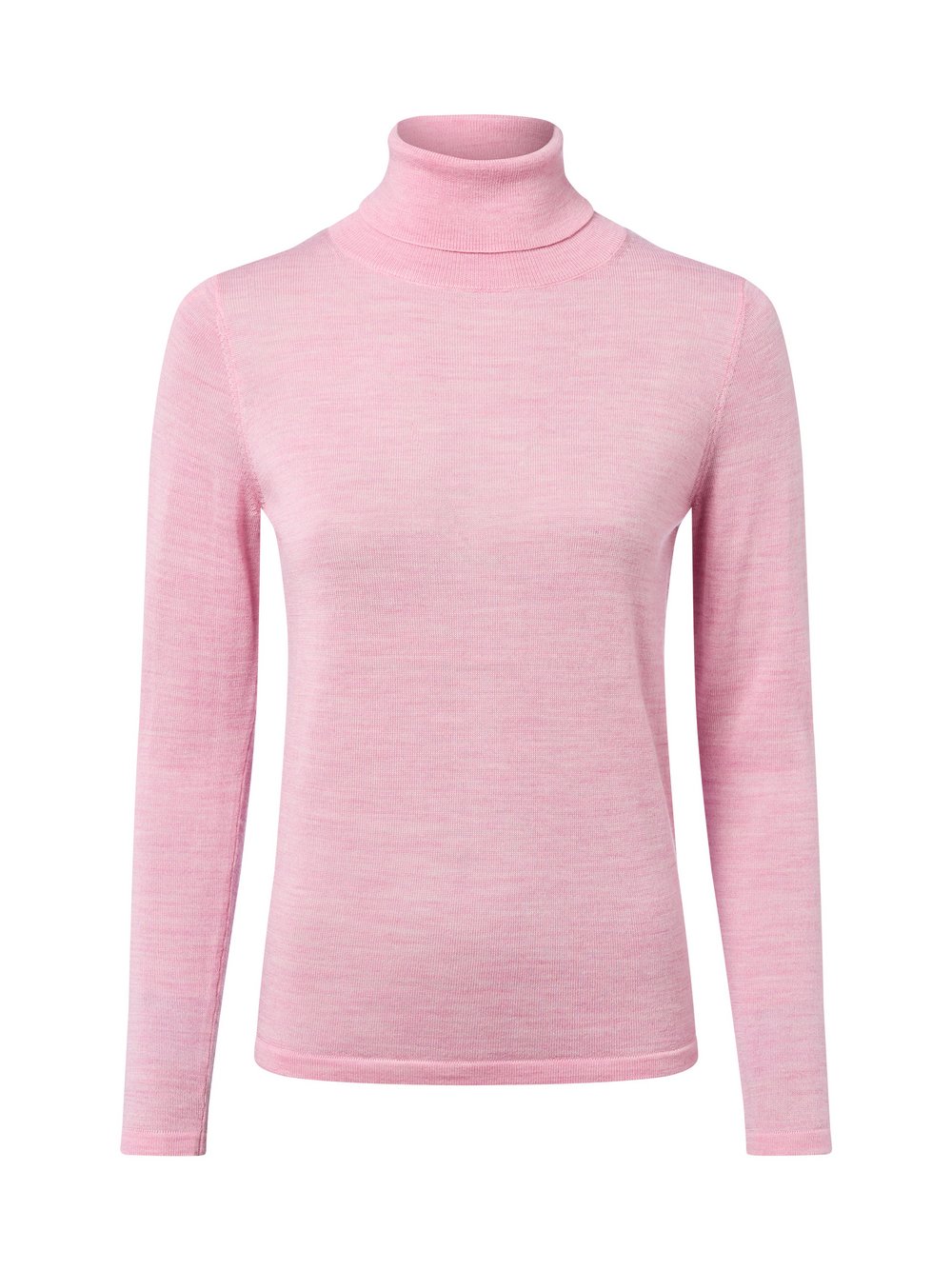 brookshire Rollkragenpullover aus Merinowolle Damen Feinstrick rosa meliert, S