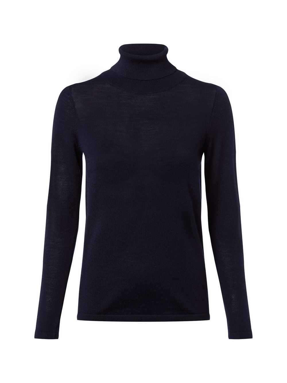 brookshire Rollkragenpullover aus Merinowolle Damen Feinstrick blau, S