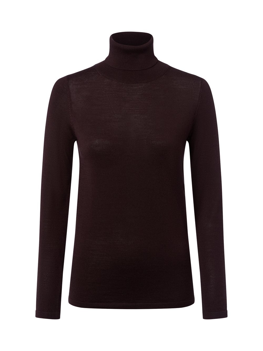 brookshire Rollkragenpullover aus Merinowolle Damen Feinstrick schwarz, S