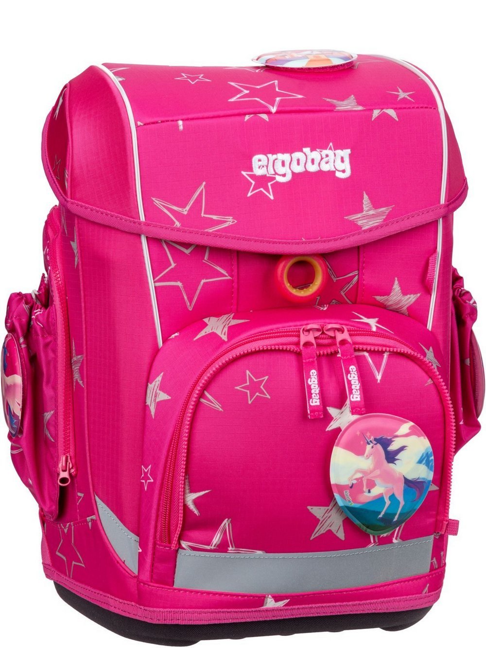 ergobag Schulranzen Kinder pink gemustert, ONE SIZE