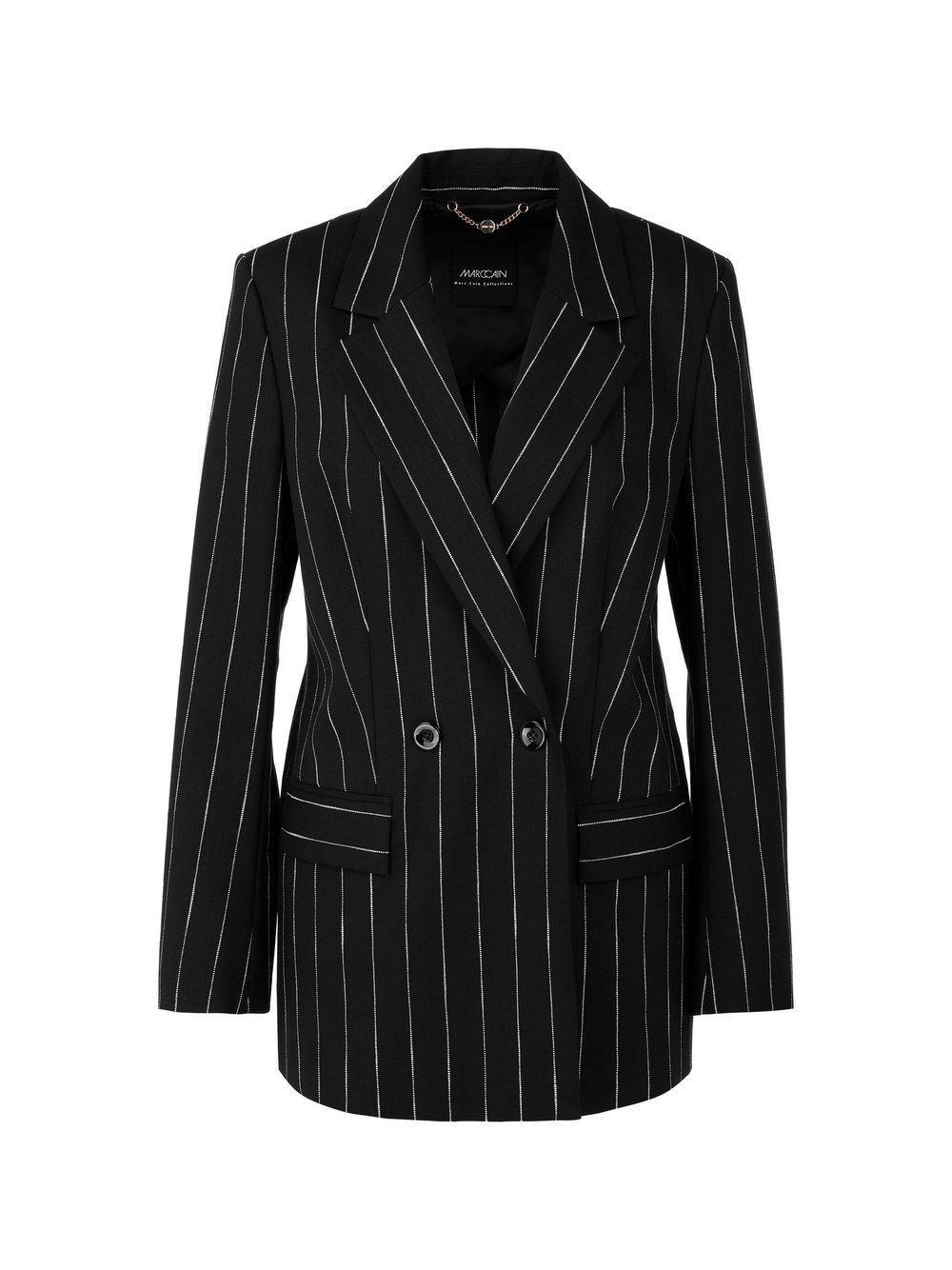 Marc Cain Blazer Damen schwarz gestreift, 46