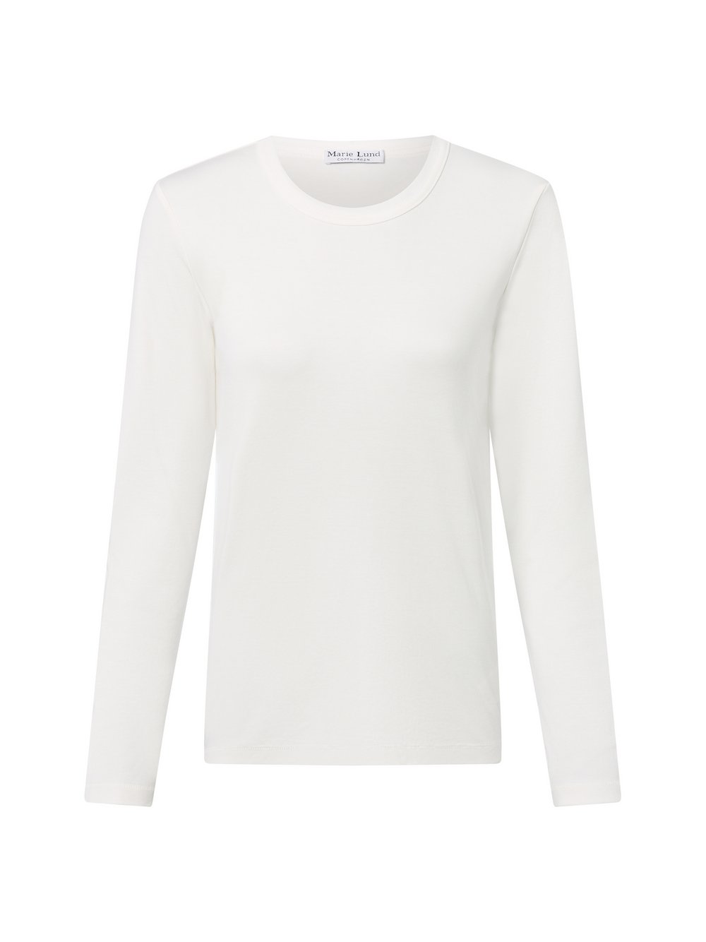Marie Lund Langarmshirt Damen Baumwolle weiß, XXL