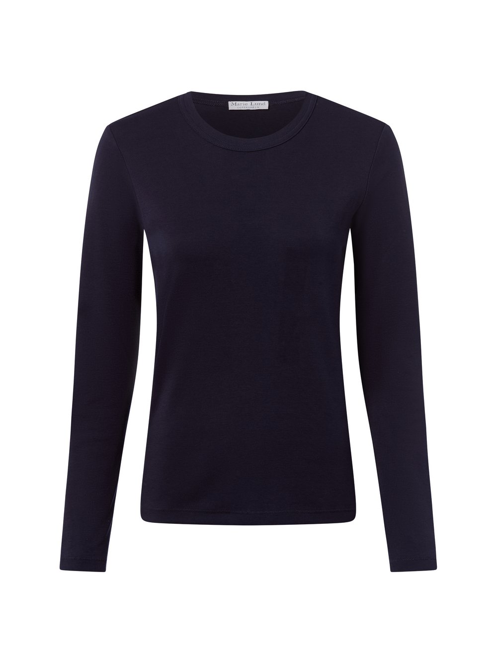 Marie Lund Langarmshirt Damen Baumwolle blau, S