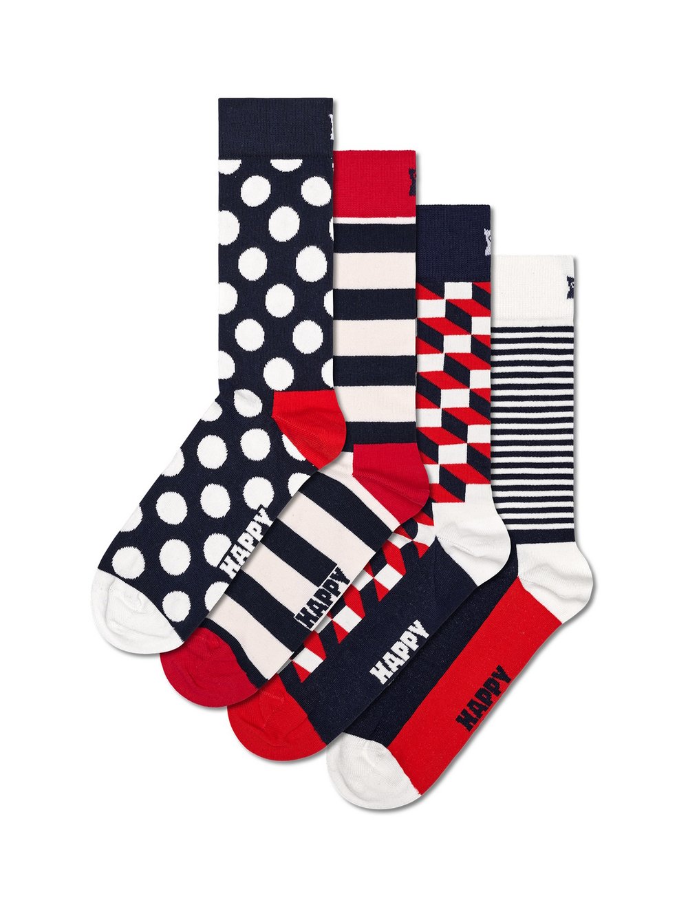 Happy Socks Strümpfe Herren Baumwolle blau gemustert, 41-46
