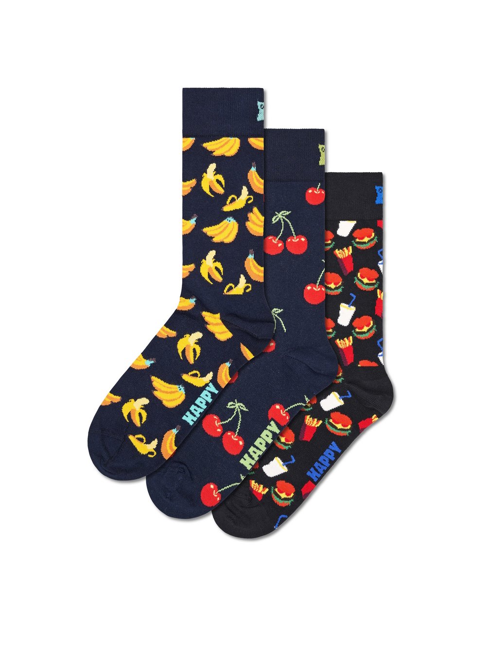 Happy Socks Strümpfe Herren Baumwolle blau gemustert, 41-46