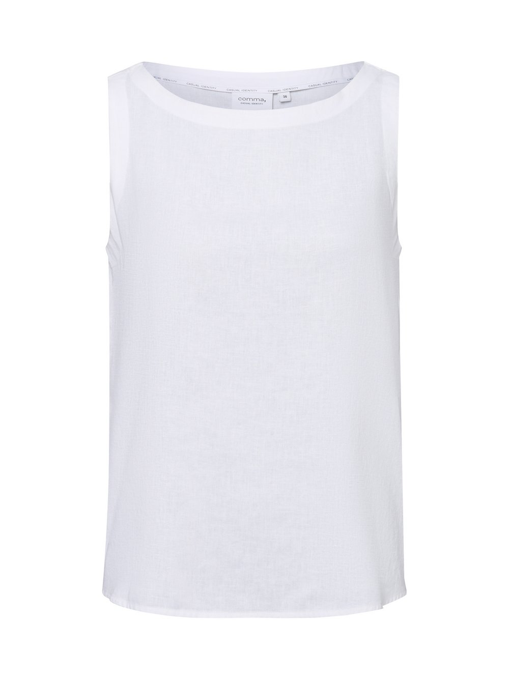 Thumbnail - comma casual identity Blusentop mit Leinen-Anteil Damen weiß, 42