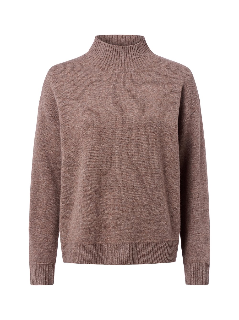 Marie Lund Pullover aus Merino Damen braun meliert, XS