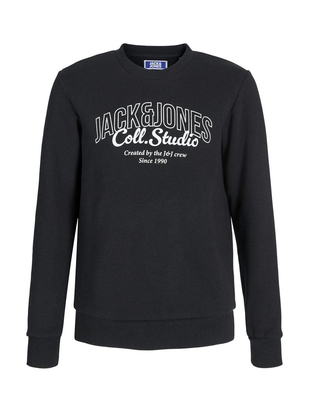 Jack & Jones Junior Sweatshirt Jungen Baumwolle schwarz bedruckt, 140
