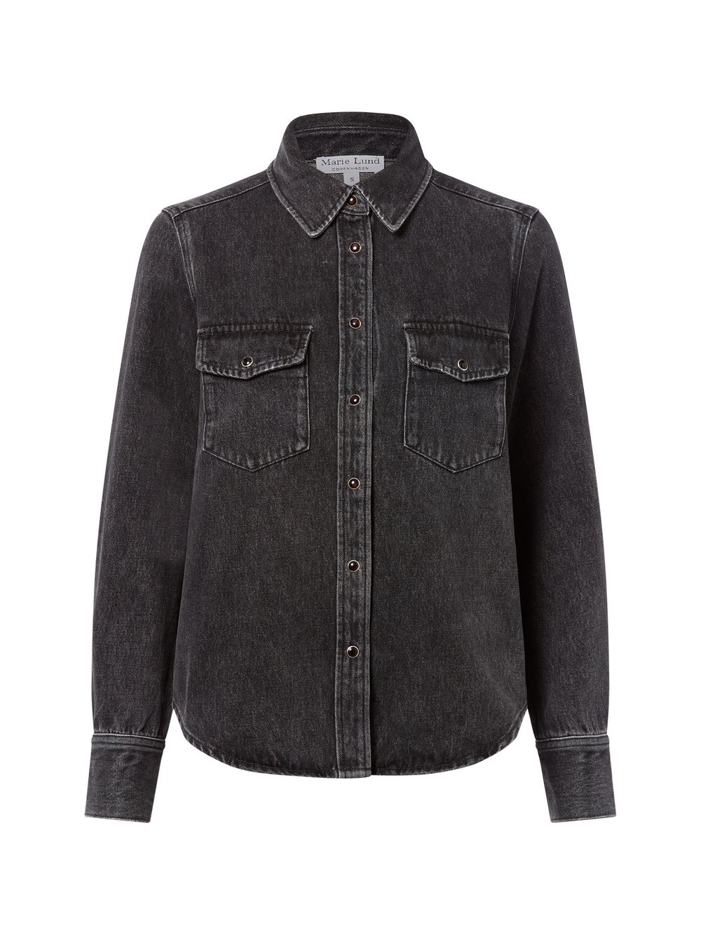 Marie Lund Jeansbluse Damen schwarz, XS