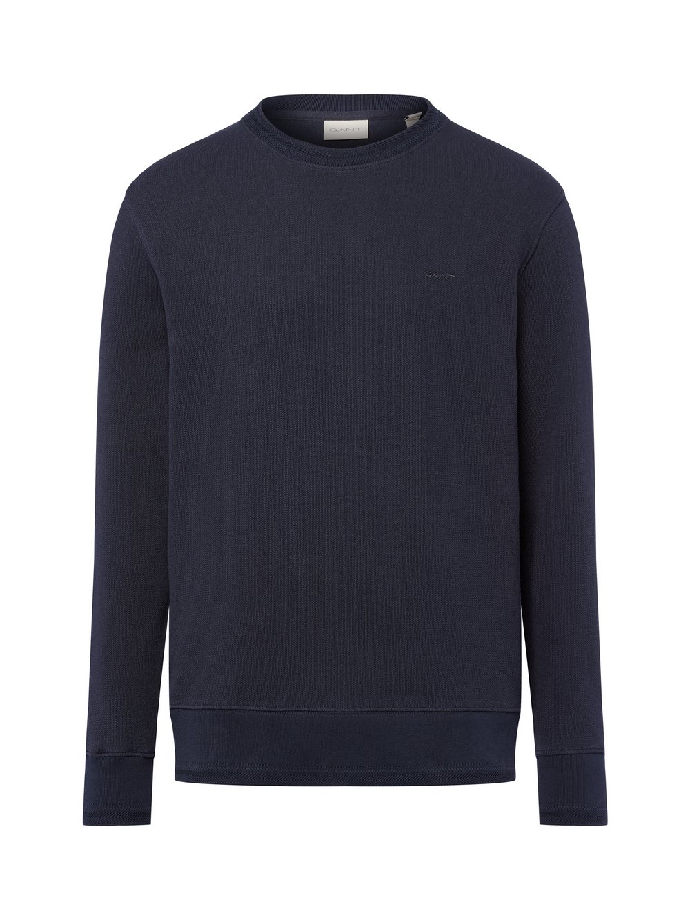 Gant Sweatshirt Herren Baumwolle blau strukturiert, L