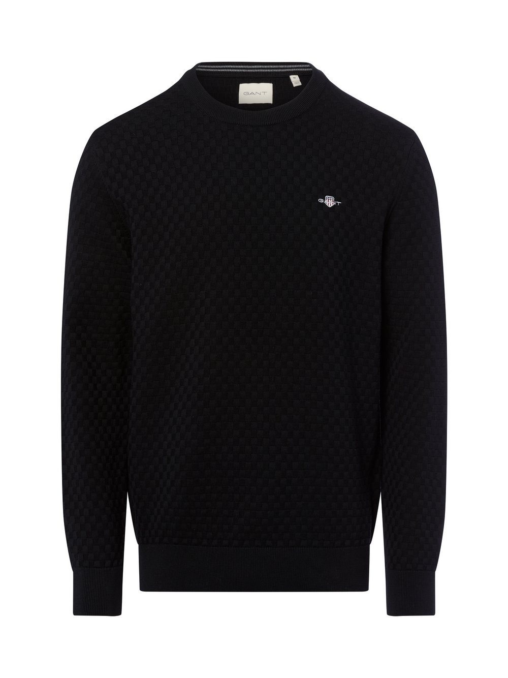 Gant Strickpullover Herren Baumwolle schwarz, L