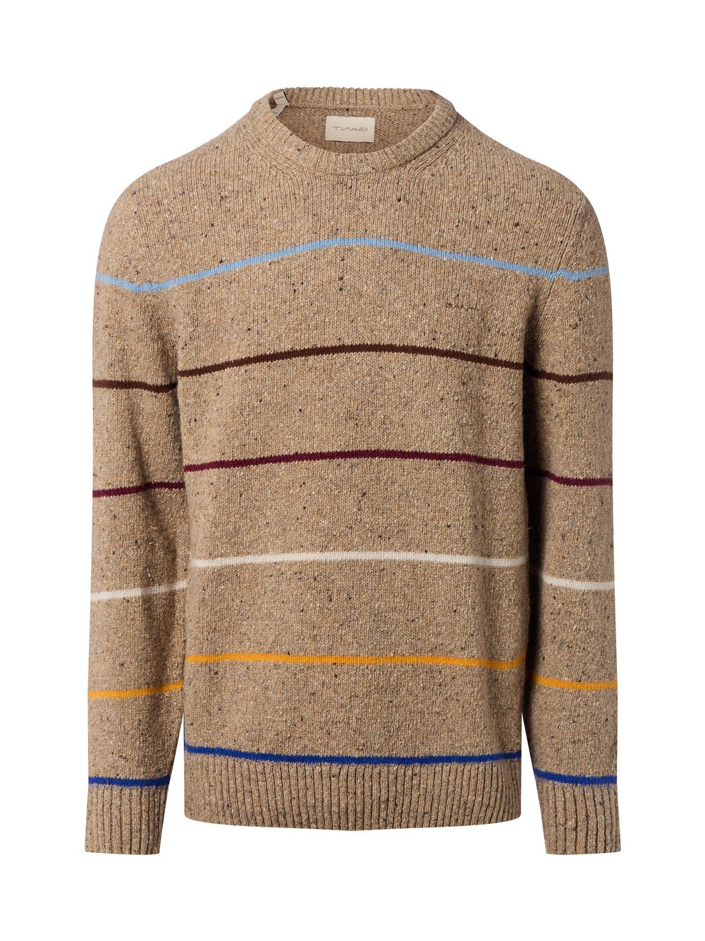 Gant Strickpullover Herren Wolle mehrfarbig meliert, L