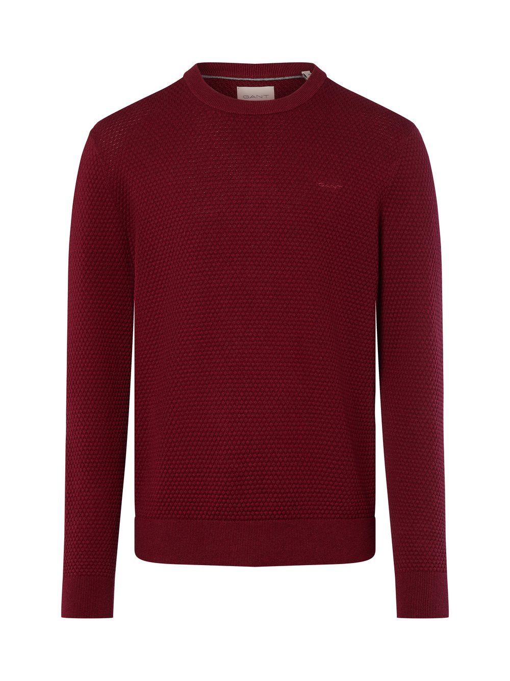 Gant Strickpullover Herren Baumwolle rot strukturiert, M