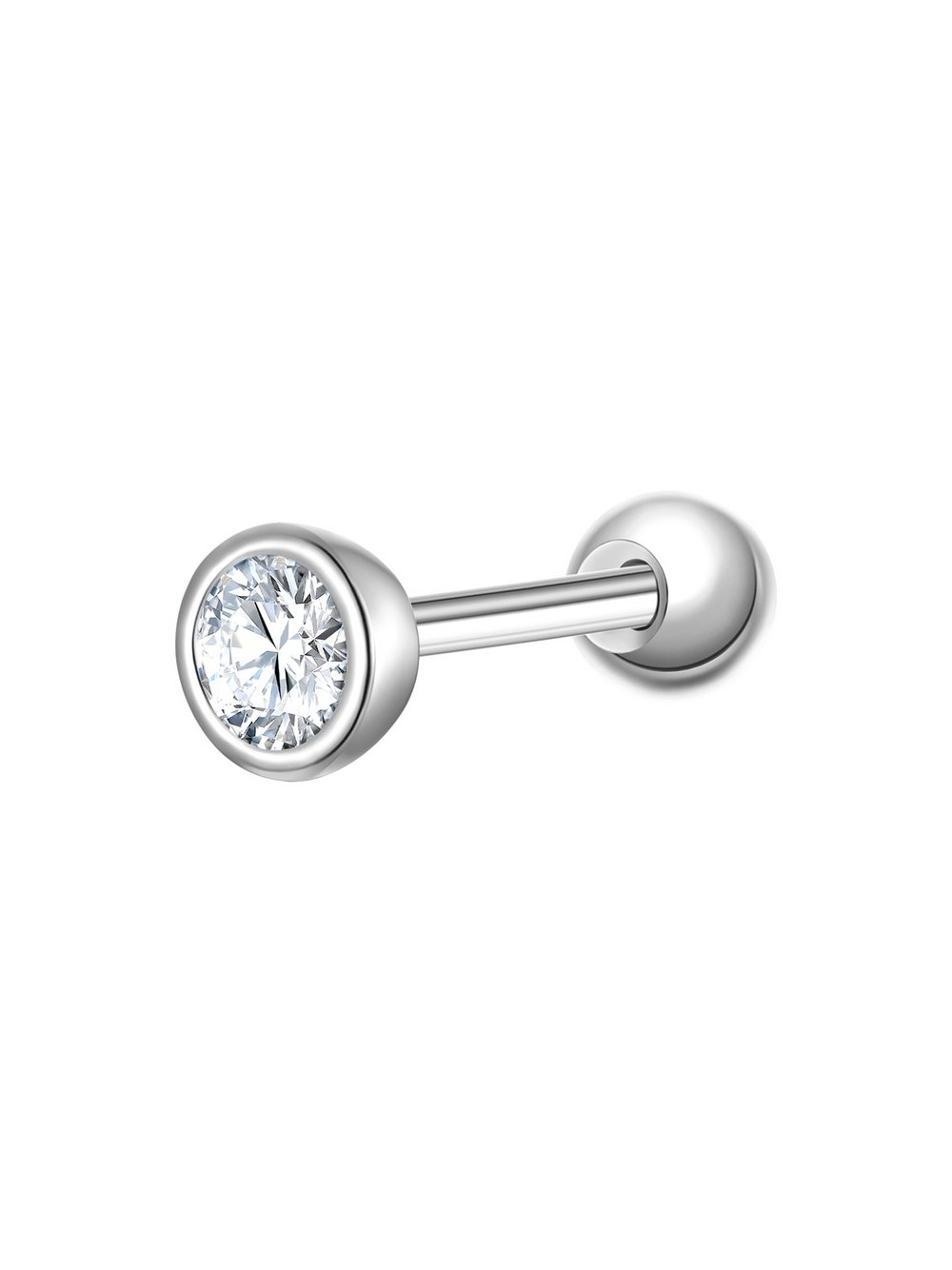 Thumbnail - Glanzstücke München Silberpiercing - Damen Sterlingsilber silber, ONE SIZE