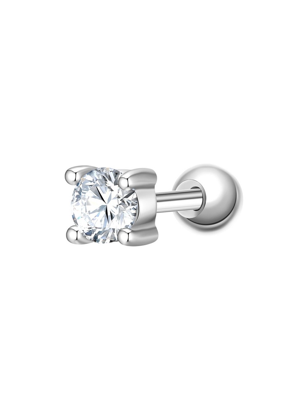 Thumbnail - Glanzstücke München Silberpiercing - Damen Sterlingsilber silber, ONE SIZE