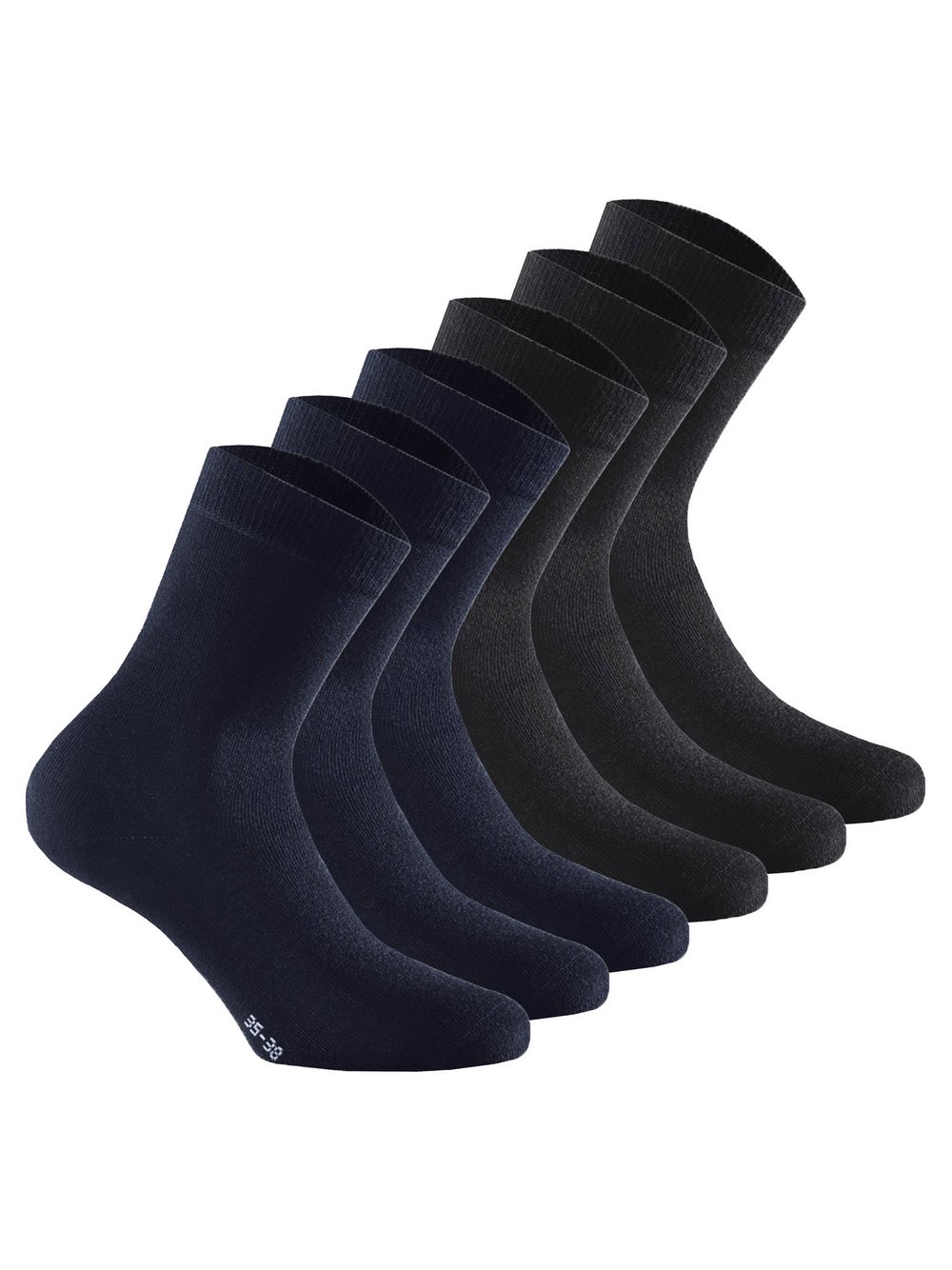 Rohner Socken 6er Pack Damen Viskose mehrfarbig, 39-42