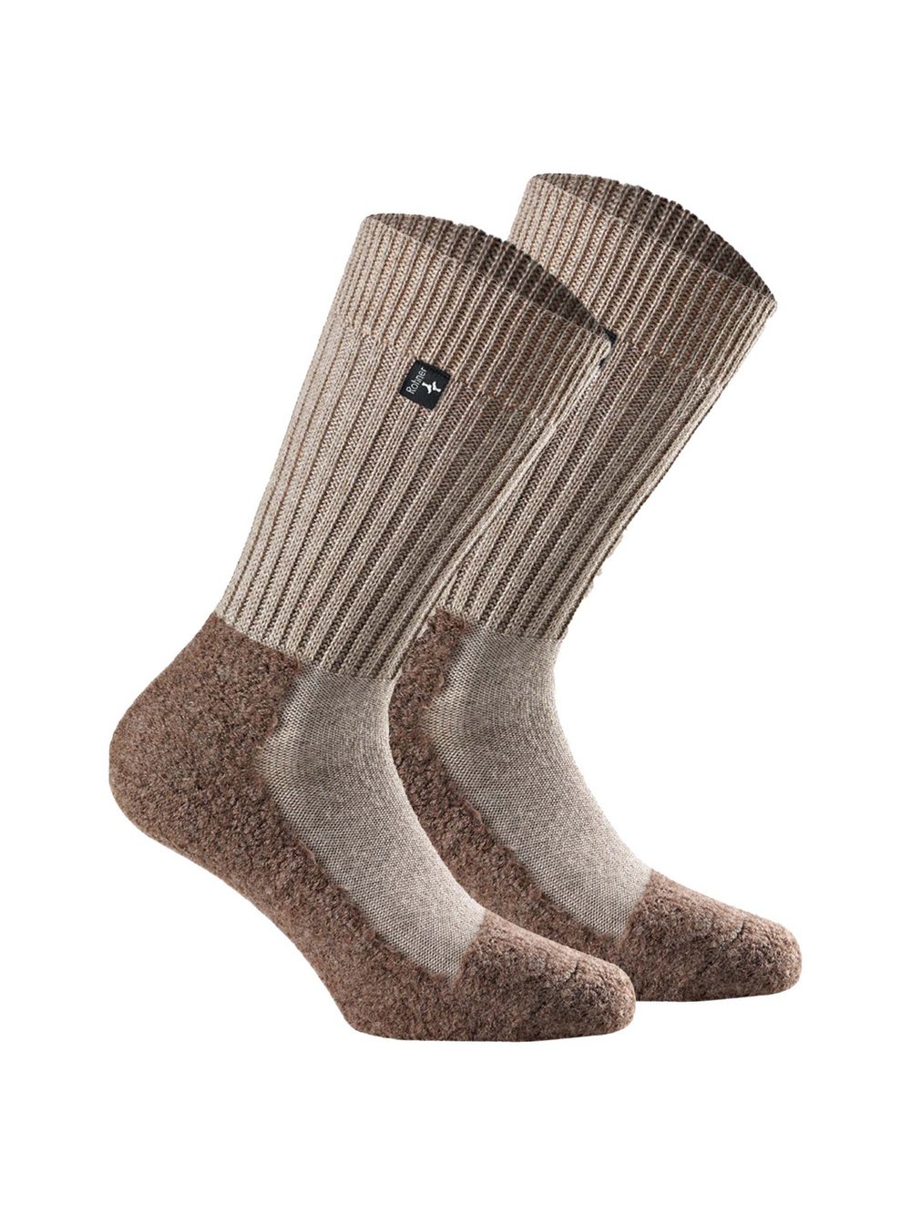 Rohner Socken 2er Pack Damen Wolle beige, 39-41