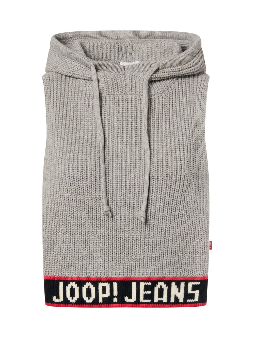 Joop Jeans Kapuzen-Strickweste mit Schurwolle Damen Baumwolle mehrfarbig gemustert, ONE SIZE