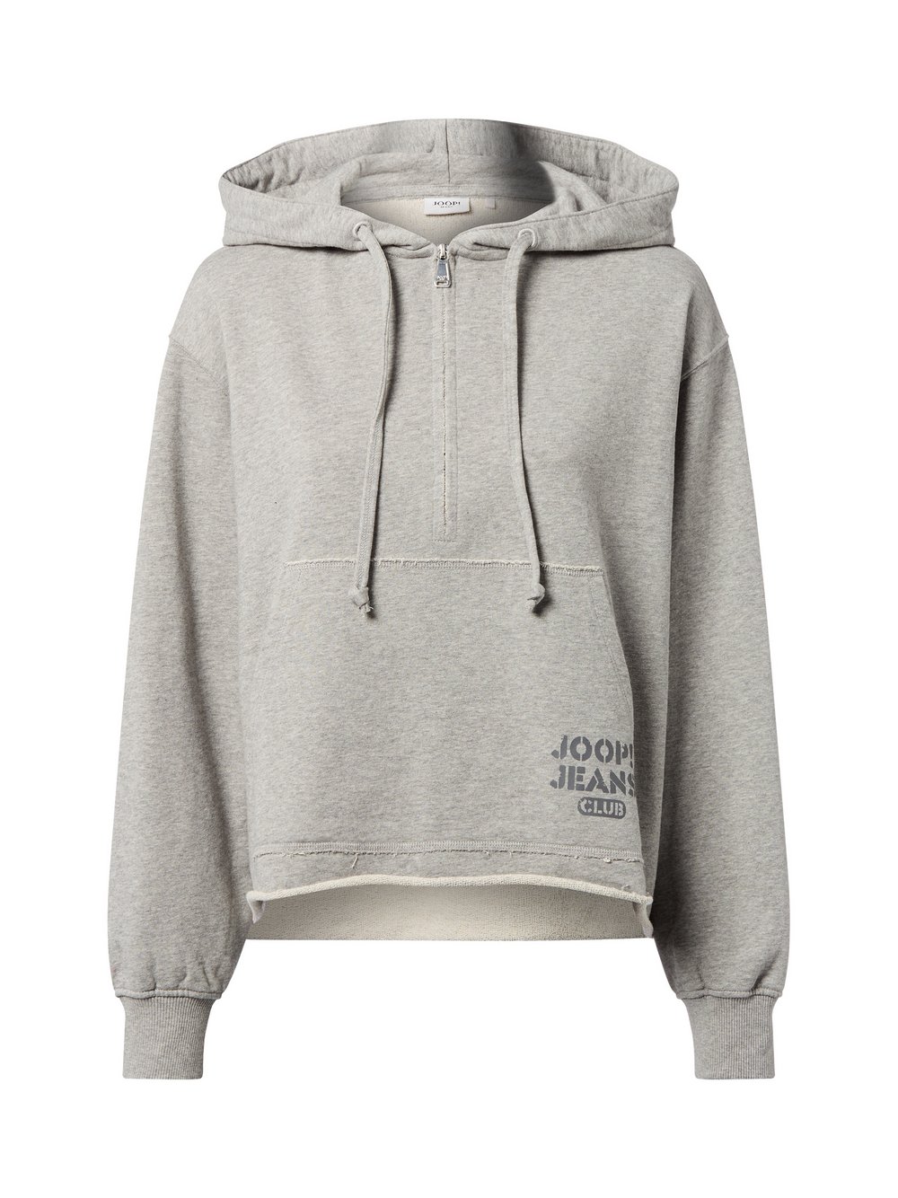 Joop Jeans Hoodie Damen Baumwolle grau meliert, L