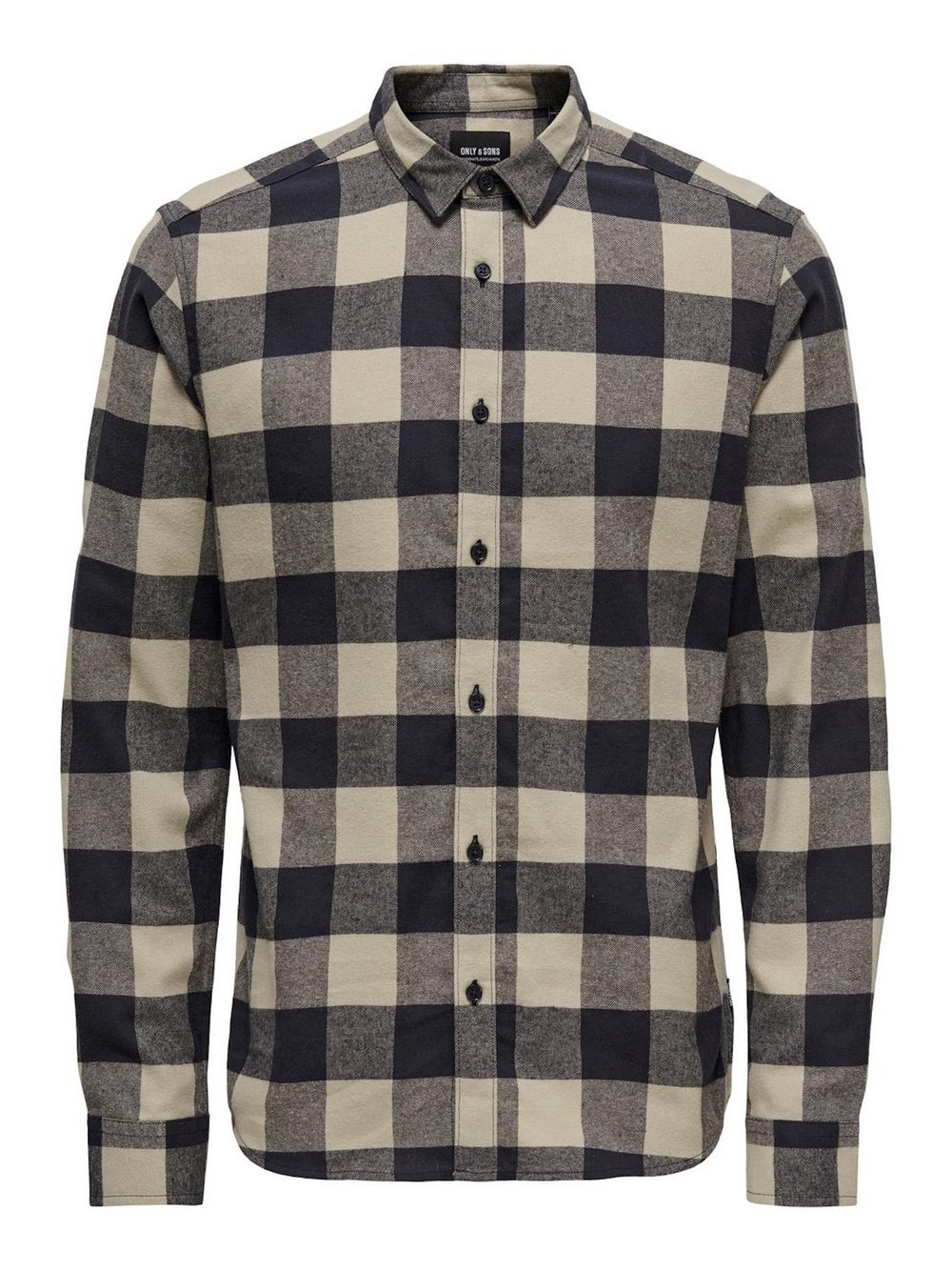 Only&Sons Hemd Herren Slim Fit Baumwolle blau kariert, M