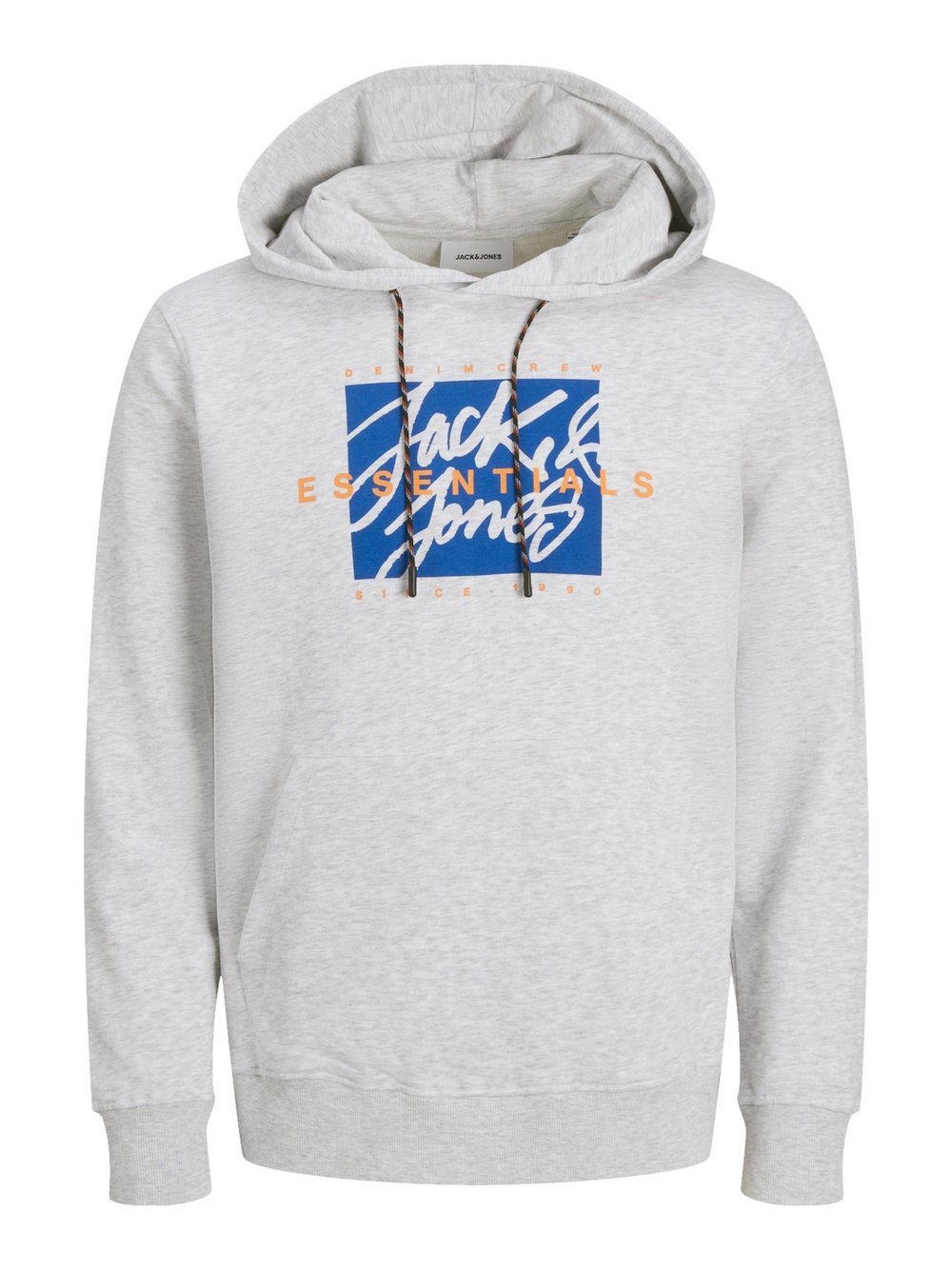 Thumbnail - Jack & Jones Kapuzenpullover Herren Baumwolle grau bedruckt, S